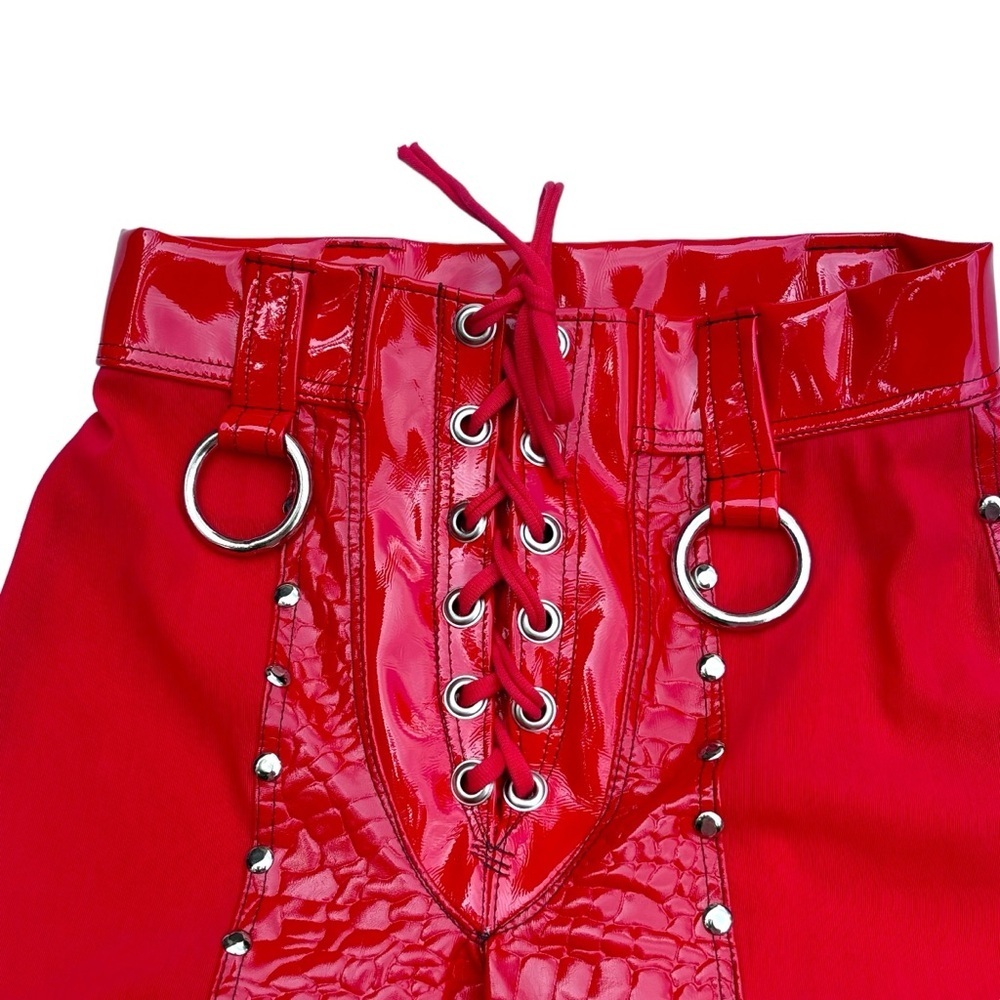 Red Flare Pants - Picture 8 of 16